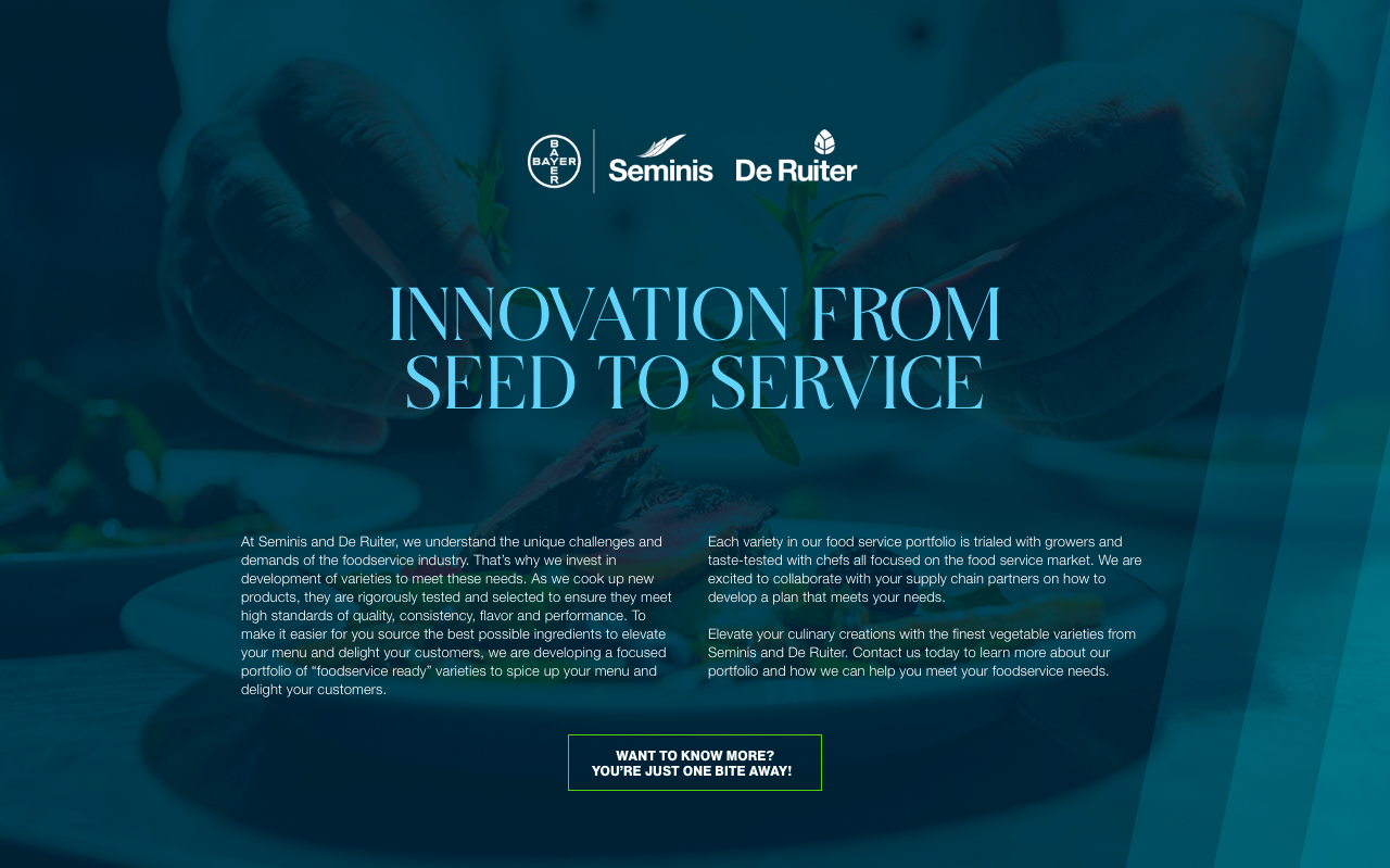 innovation from seed to service